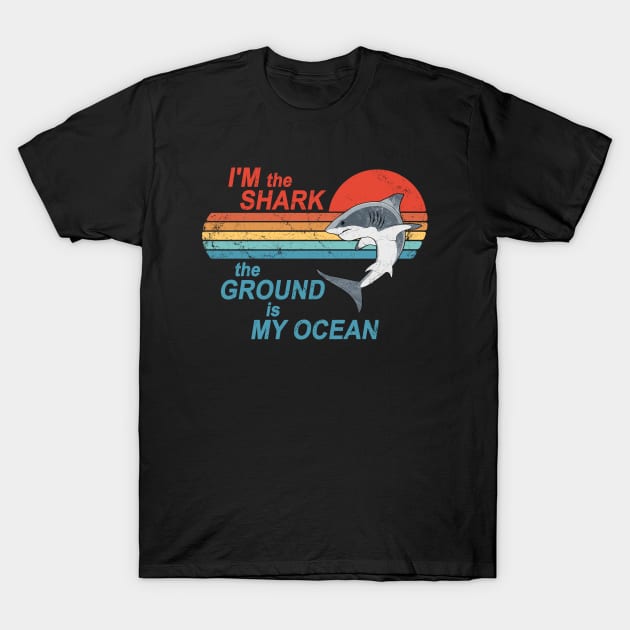 Jiu Jitsu Shark. The ground is my Ocean T-Shirt by NicGrayTees